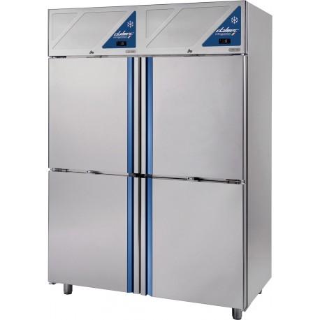 Armoire réfrigérée 0/+10°C -18/-22°C - 4 portillons - 1400 L - avec groupe logé - DA1404PN-3 - Dalmec_0
