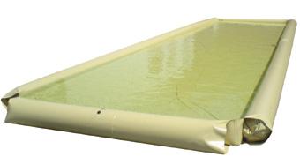 BASSIN DE RÉTENTION SOUPLE POLYESTER/PVC AVEC BORDS GONFLABLES, 6000 LITRES