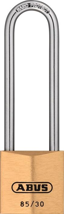 Cadenas cylindrique 85/30HB65 - largeur 30 mm - verrouillage multipoints - laiton - ABUS_0