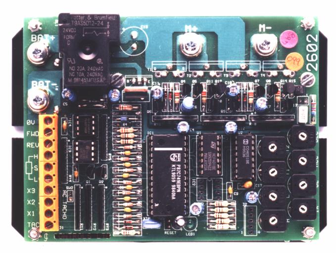 Carte moteur réversible - Série 2600 - Microprocesseur - 12/24VCC - 15/30/45A_0