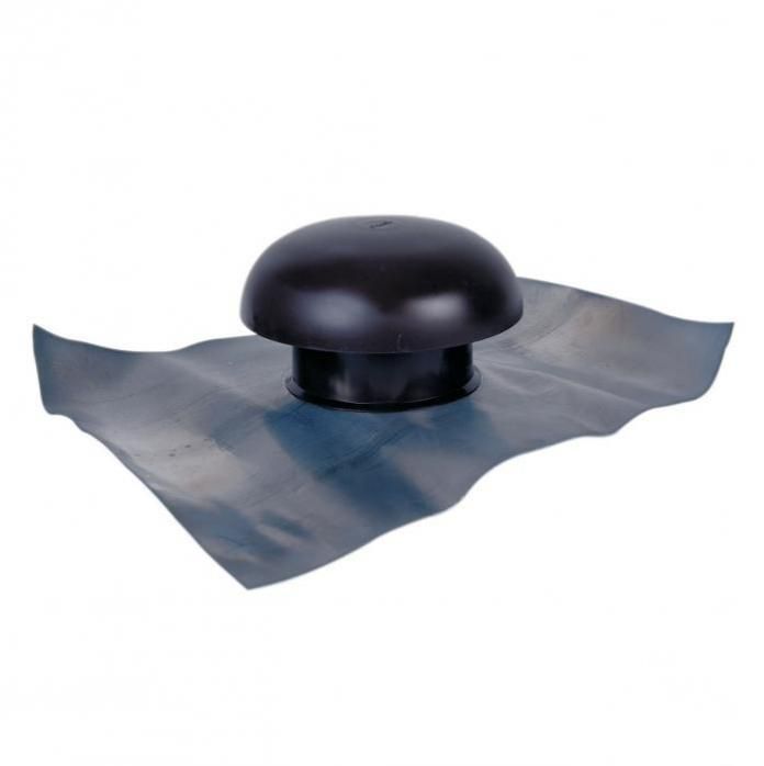 CHAPEAU DE VENTILATION AVEC COLLERETTE PVC M