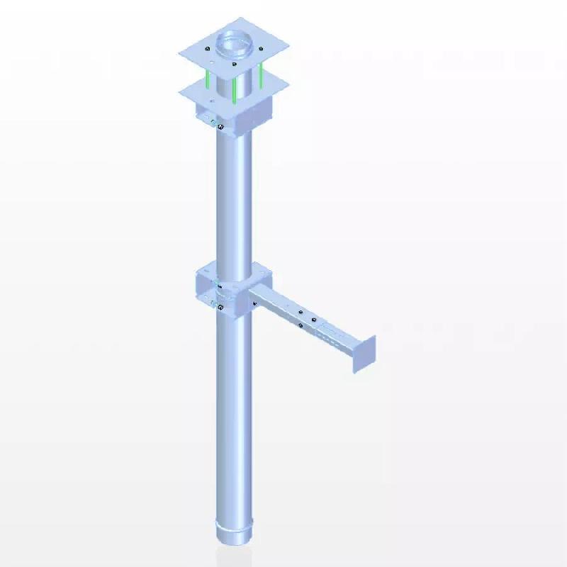 Chute 2000g - Goulotte pour machine à glace GIM/GIM-N - Ø110 x H2000 mm - Type simple_0
