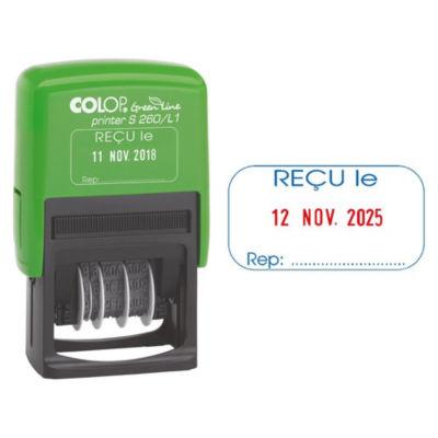 Colop Tampon dateur Printer Green line S 260L - formule Reçu le_0