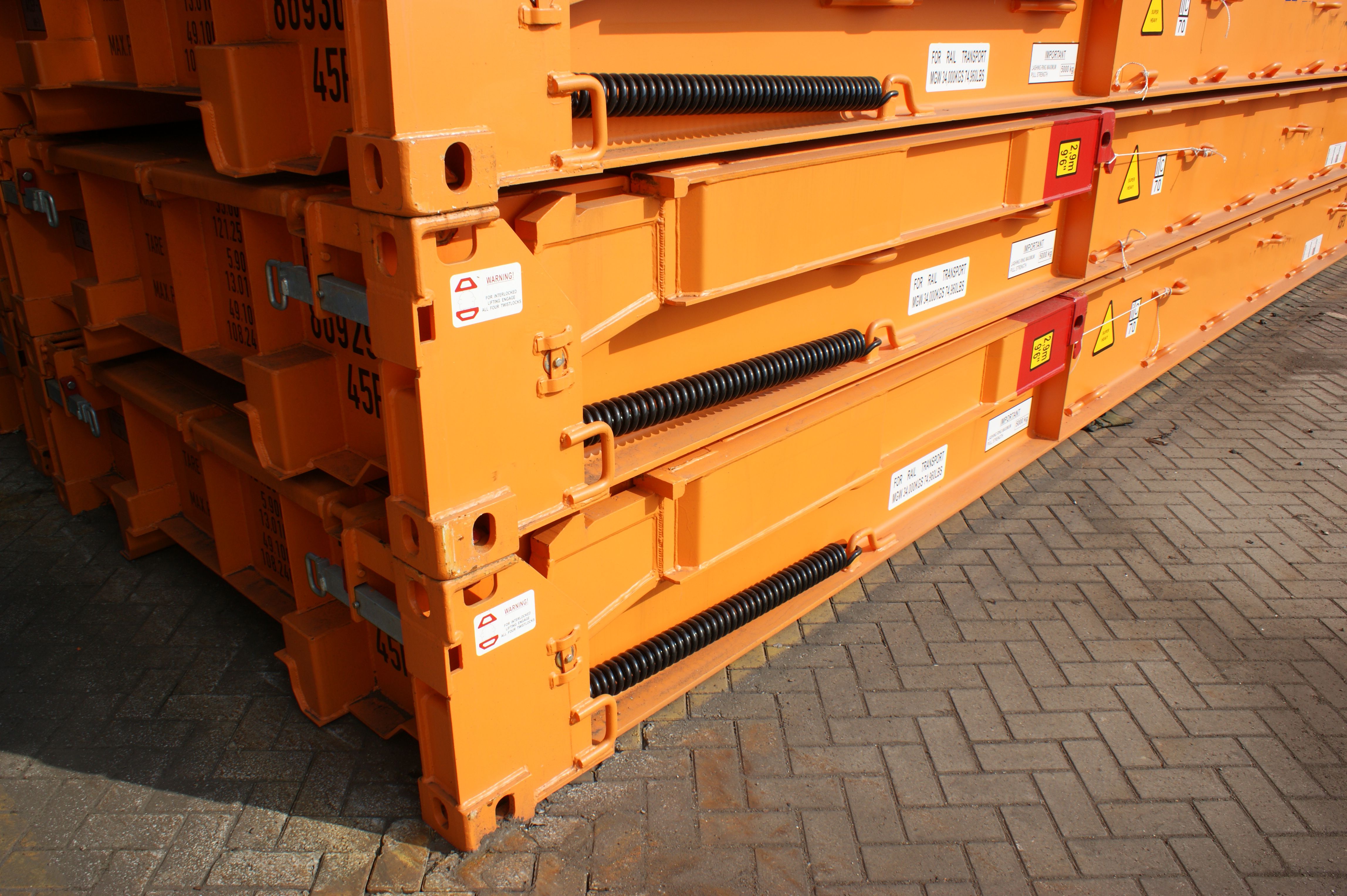 Container maritime 20ft flat - 6,05m de longueur - poids 2750kg_0