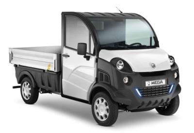 Golfette utilitaire électrique mega e-truck plateau ridelles_0