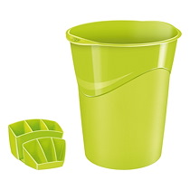 PACK CORBEILLE À PAPIER + MULTIPOTS CEP GLOSS VERT