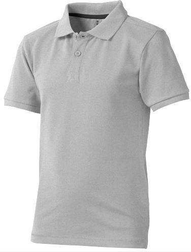 Polo manches courtes enfant Calgary - Maille piquée 100% coton - Col et poignets en tricot plat_0