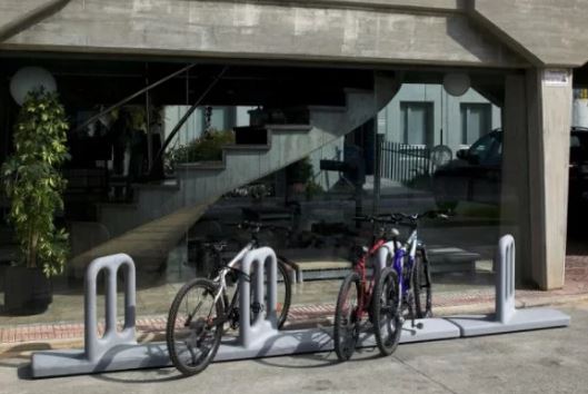 Porte Vélos Cyclo - 110 x 40 x 93 cm - 120 kg - Béton avec Ciment Green Seal - Réduction CO2_0