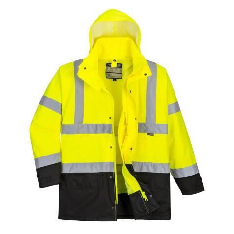PORTWEST S768 PARKA BICOLORE EXECUTIVE 5-EN-1 JAUNE/NOIR - TAILLE XL