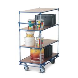 Provost Chariot multi-services 4 niveaux - 110 x 53,5 x 127cm - bleu acier 403130512_0