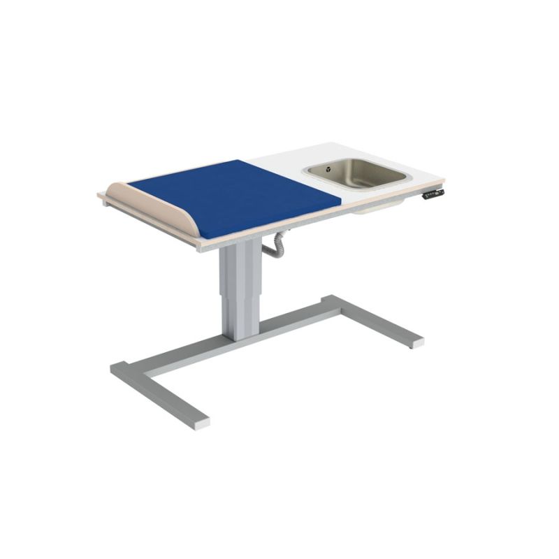 Table à langer pour handicapé - granberg  - électrique à hauteur variable pour bébé, largeur 140.0 cm + lavabo - 332-141_0