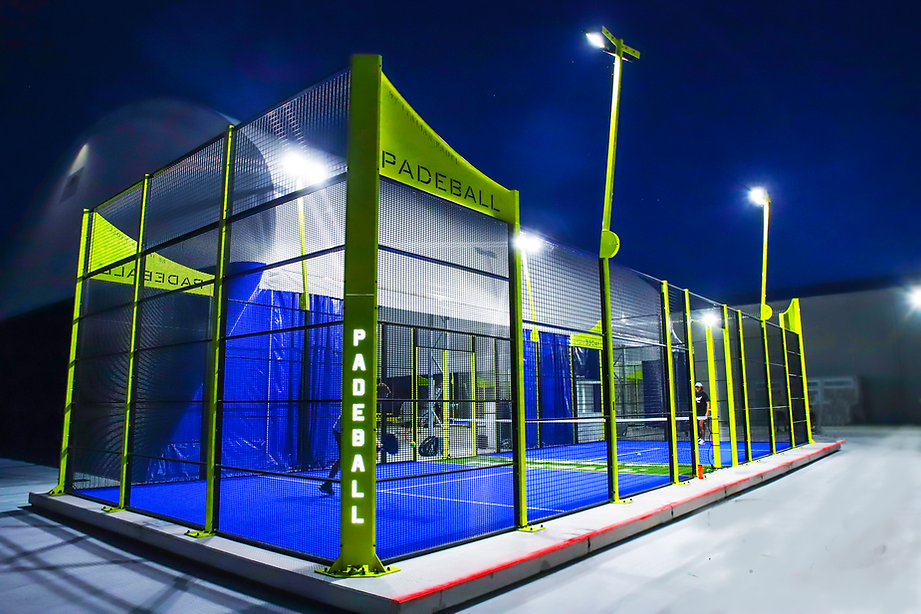 Terrain de padel - Padel BALL - Maille métallique épaisse en fond de court - Dimensions 16m x 6m / 20m x 10m_0