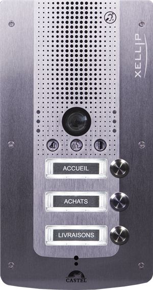 Portier audio vidéo Full IP/SIP avec 3 boutons d'appel conforme loi Handicap - XE VIDEO 3B_0