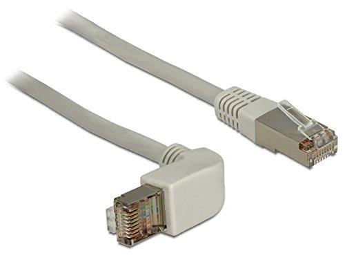 Câble RJ45 DELOCK C6 SSTP - Connecteurs coudé et droit - 0,5 m - Référence 83524_0