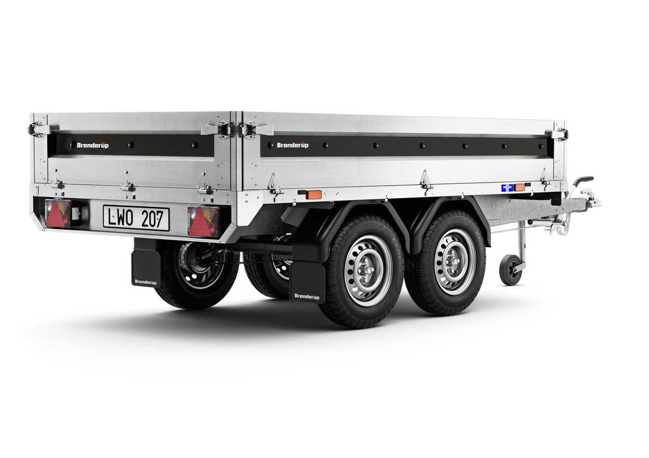 311077 - Bâche, filet et capot pour remorque Brenderup sp. Z o.O. - PTC 1200 kg - Série 4000 avec ridelles acier amovibles_0