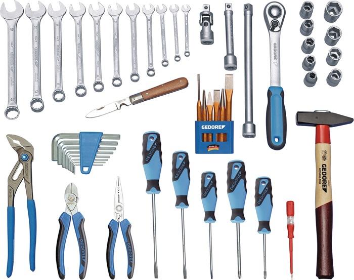 Assortiment d'outils TOURING 1000 49 pièces dans coffret en plastique universel GEDORE_0
