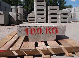 Bloc de béton moulé empilable - Masse béton 100 KG Lestage - REF2190100_0