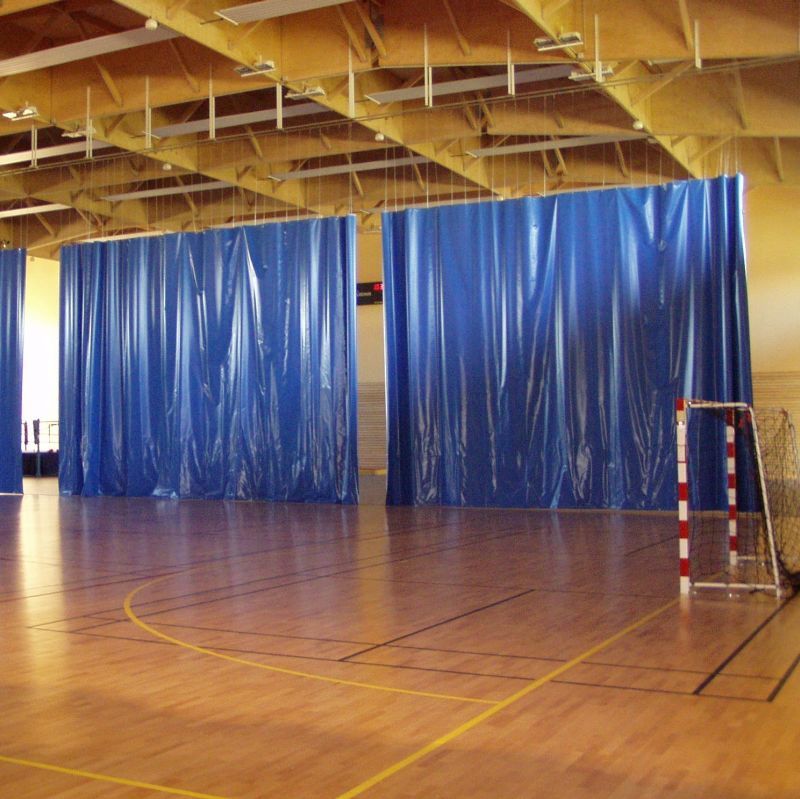 Ei4011 - Rideau bâche PVC Nouansport 600g/m2 - Classement au feu M1 pour salles de sports_0