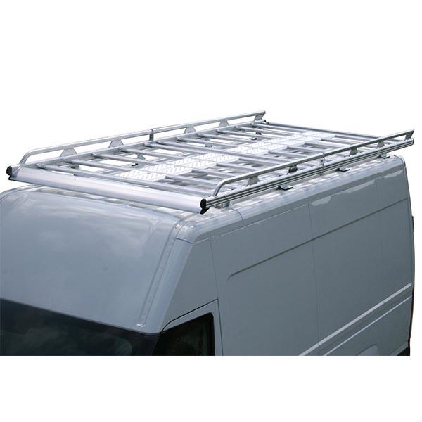 Galerie en aluminium soudé avec déflecteur, rouleau de chargement et échelle coulissante - Marque IVECO_0