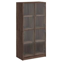 Helloshop26 - Buffet bahut commode armoire meuble de rangement organisateur cuisine salle de séjour salon haut avec portes bois 02_0032235 - 30002106_0