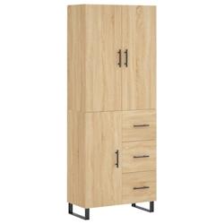 Helloshop26 - Buffet bahut commode armoire meuble de rangement organisateur cuisine salle de séjour salon haut sonoma 69,5 x 34 x 02_0034179 - 300021_0