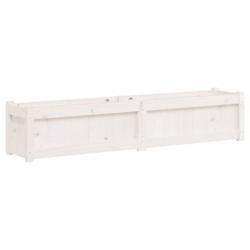 Helloshop26 - Jardinière bac lit surélevé plantes fleurs terrasse jardin 150 x 31 x 31 cm bois massif de pin blanc 02_0037428 - 3000214244884_0