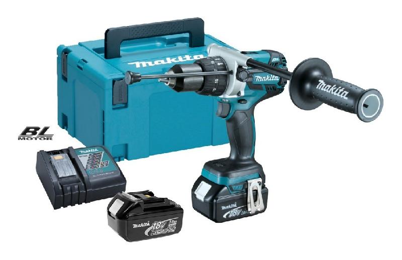 Perceuse Visseuse à Percussion Sans Fil 18V Li-Ion 4 Ah ø13 Mm Makita Dhp459rmj Art Fr 46523