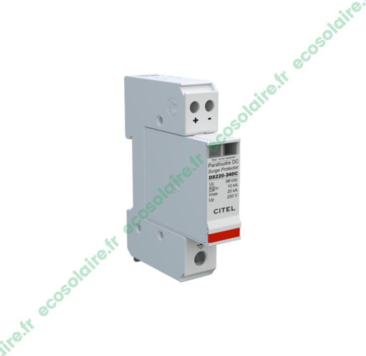 Parafoudre de type 2 DS220-24DC - 24V DC pour systèmes PV/DC avec protection modulaire sur rail symétrique_0
