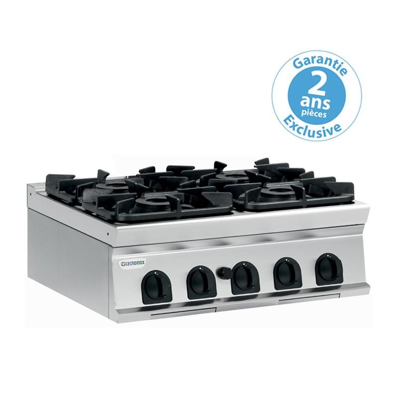 Plaque de cuisson pro top 4 feux super vifs gaz gamme 700 PCG8FSG7