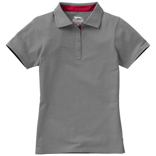 Polo femme Hacker 33097913 - col côte en tricot plat - maille piquée 100% coton 220 g/m²_0