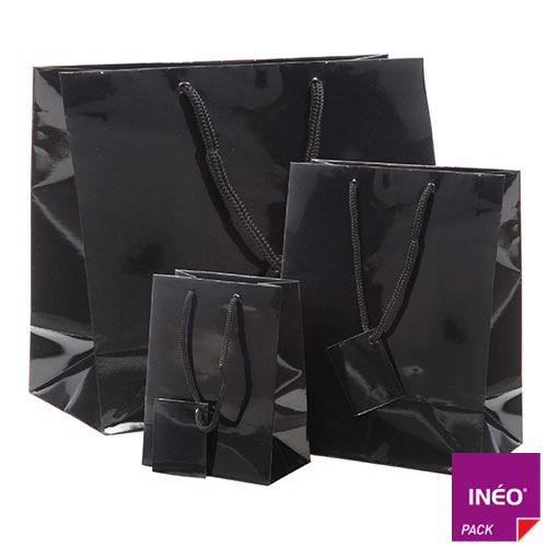 Sacs papier luxe pelliculé mat ou brillant Inéo Pack – personnalisables avec poignées variées et robustes_0