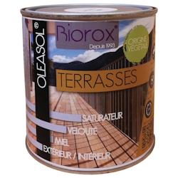 Saturateur pour bois extérieurs origine végétale 2 en 1 terrasses Oleasol 1 litre Biorox - multicolore 3760120891892_0