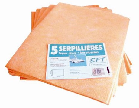 SERPILLÈRE ABSORBANTE SUPER DOUCE 50 X 60 CM (VENDU PAR 5)