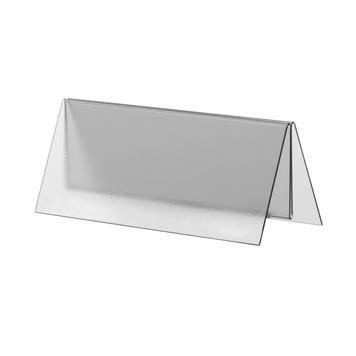 Support menu - PVC dur - 105 mm - Antireflet - Hauteur socle 45 mm - Insert 1-1,5 mm_0