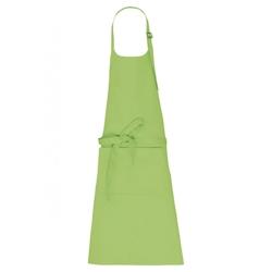 Tablier avec poche en coton bio  vert citron T.Unique Kariban - textile 3663938224558_0