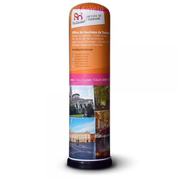 Totem 180 - Publicitaire personnalisable et original - Hauteur 1,8 m - PVC 500g_0