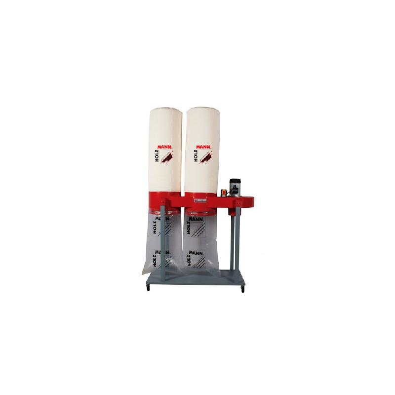 Aspirateur à copeaux de bois 2 x 180 L - 400 V - 2200 W - ABS5000 - Holzmann_0