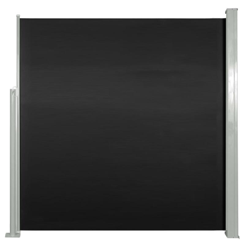 AUVENT PARAVENT STORE BRISE-VUE LATÉRAL RÉTRACTABLE DE PATIO JARDIN TERRASSE BALCON PROTECTION VISUELLE ÉCRAN 140 X 300 CM NOIR 02_0007091_0