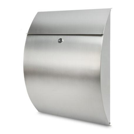 Boîte aux lettres en acier inoxydable Riviera 3835 Ni - design compact et norme EN 13724_0