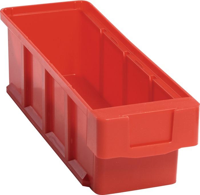 Boîte de rangement pour étagère VKB L300xL93xH83 mm rouge en polypropylène - LA-KA-PE_0