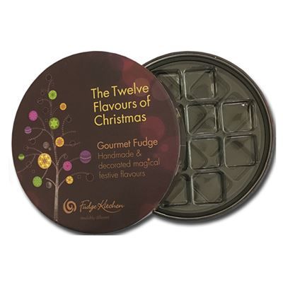 Boîte-cadeau ronde et plate - Truffes au chocolat - Cylindre en carton - AM Packaging Company Limited - 180 (dia) x 40 (h) mm_0