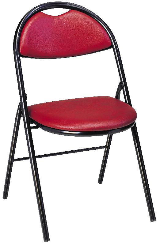 Chaise pliante Florence - garnie de mousse - finition tissu ou enduit - classement au feu M1/M2_0