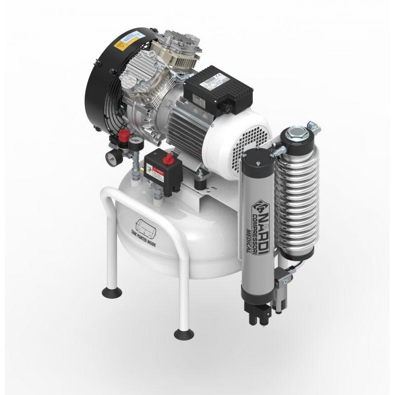 Compresseur dentaire Extreme 2D - 2 CV - Cuve 25 L - Débit 156 L/min - Avec ou sans filtration_0