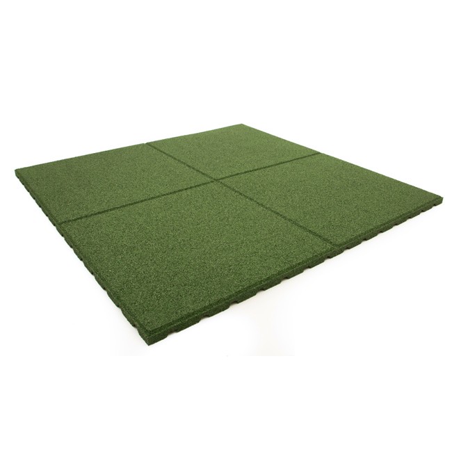 DALLE TERRASSE CAOUTCHOUC VERT 100X100X2,5 CM Comparer les prix de