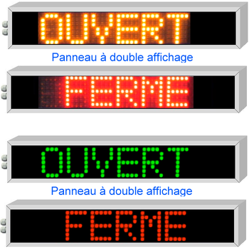 Panneau ouvert à LED - Panneau lumineux