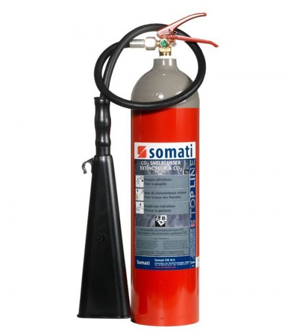 Extincteur portatif à CO2 Topline 5kg - Somati FIE - 89B - poids total 12kg_0