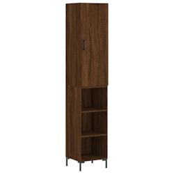 Helloshop26 - Buffet bahut commode armoire meuble de rangement organisateur cuisine salle de séjour salon haut 34,5 x 34 x 180 cm 02_0033592 - 300021_0