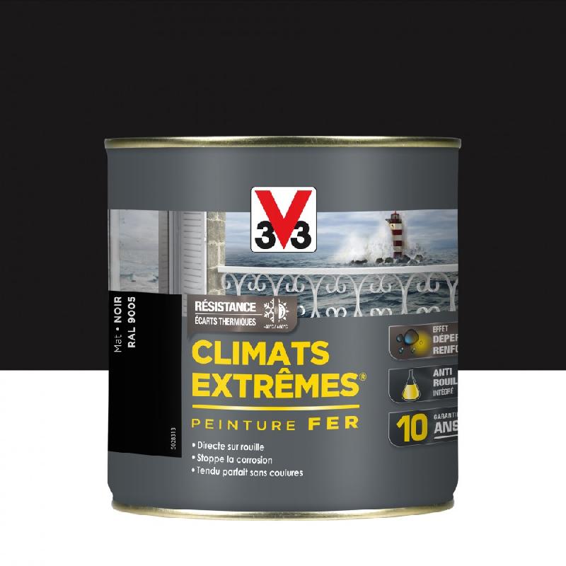 Peinture fer extérieur climats extrêmes® V33 noir mat 0.5 l_0