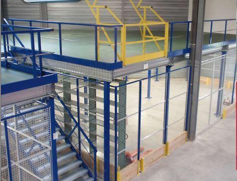 Plate-forme de stockage - Mezzanine industrielle - Charge jusqu'à 1 000 kg/m² - Conforme aux normes européennes_0