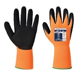 Portwest - Gants manutention enduit mousse de latex GRIP HV Orange / Noir Taille 7 - 5036146006830_0